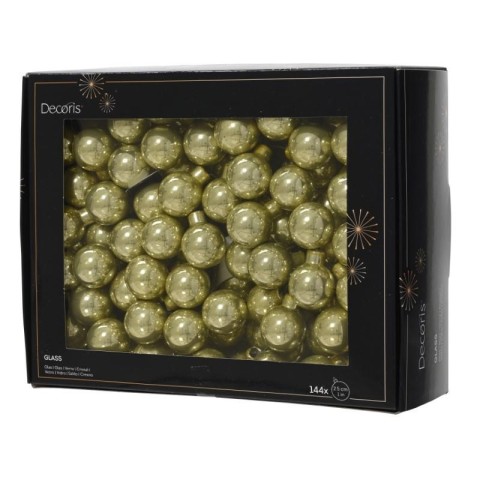 BOX 144 MINI SFERE VETRO D2.5